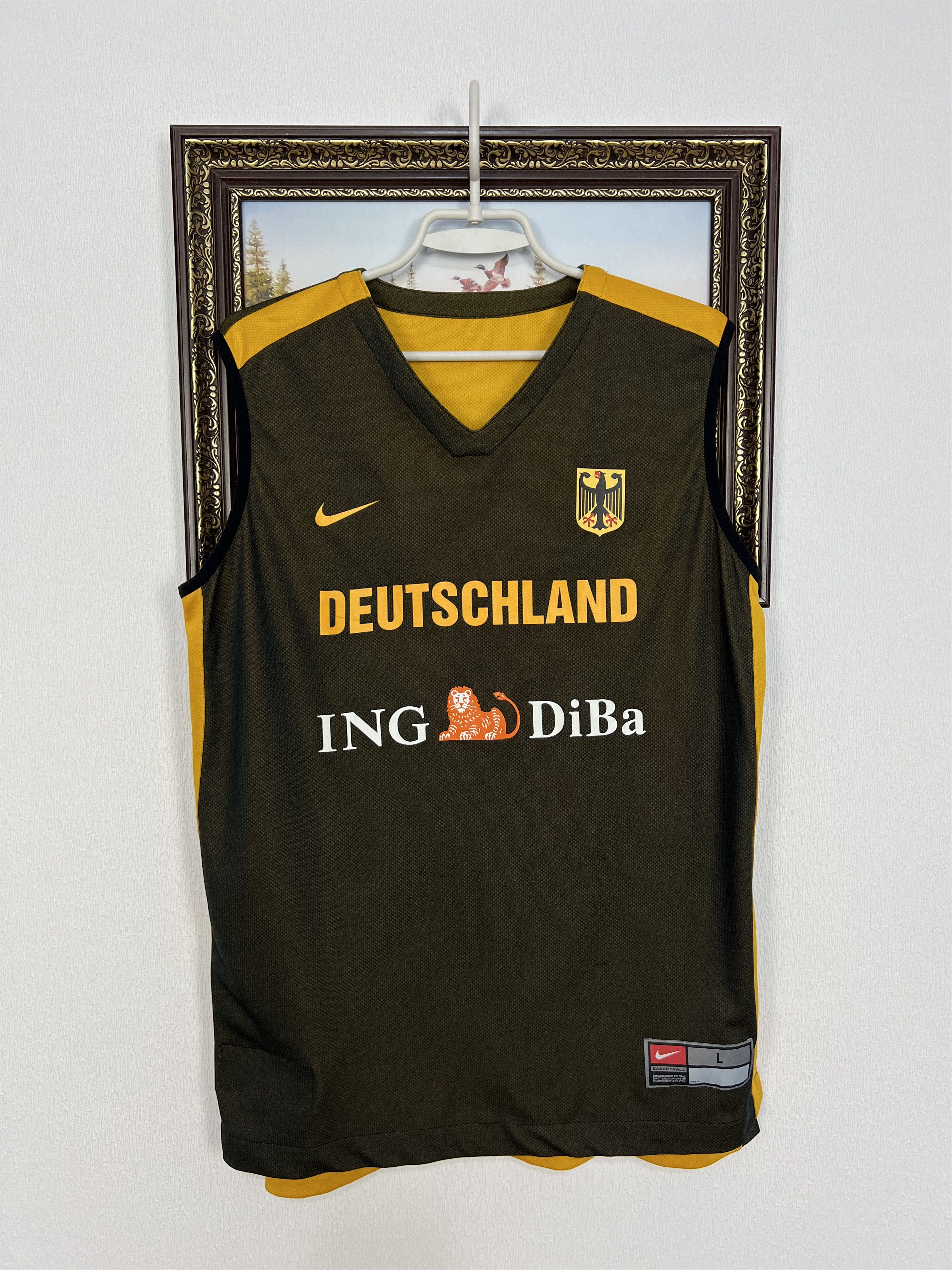 Nike Vintage Deutschland Germany Basketball Jersey Shirt Double Size US L / EU 52-54 / 3 - 5 Thumbnail