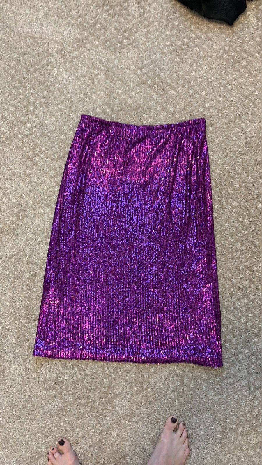 Baum und Pferdgarten Purple Sequin Jolette Skirt size large Size 32" / US 10 / IT 46 - 5 Thumbnail