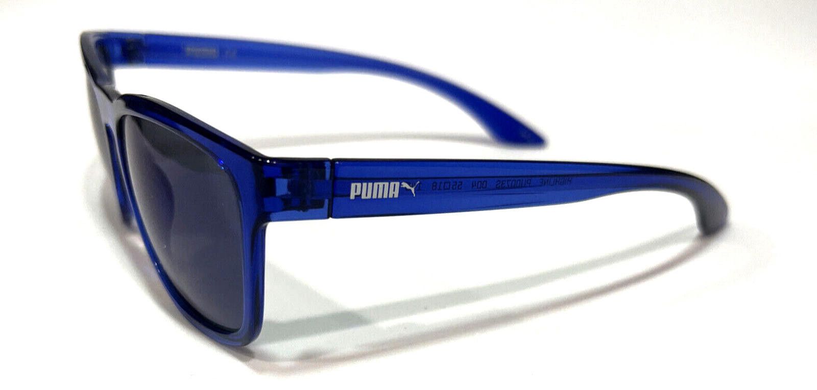 Puma Puma PU0073S 004 Highline Blue Sunglasses 55-18 140 New Size ONE SIZE - 4 Thumbnail