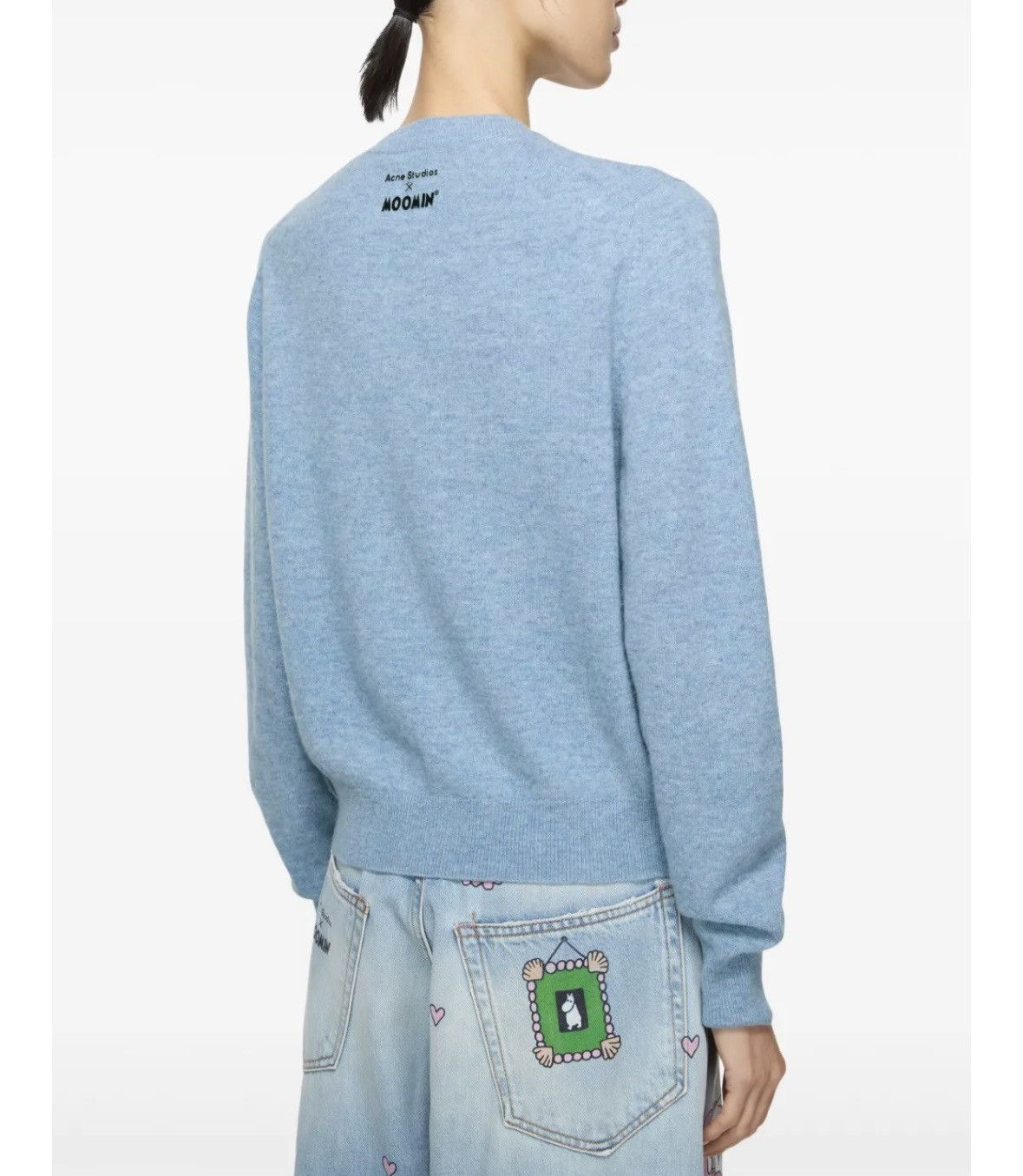 Acne Studios Acne Studios x Moomin logo-patch cardigan Size L / US 10 / IT 46 - 10 Thumbnail