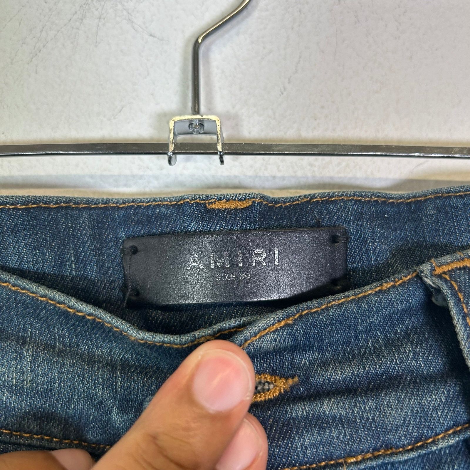 Amiri Amiri Dark Wash Indigo Distressed Jeans Size US 30 / EU 46 - 4 Thumbnail