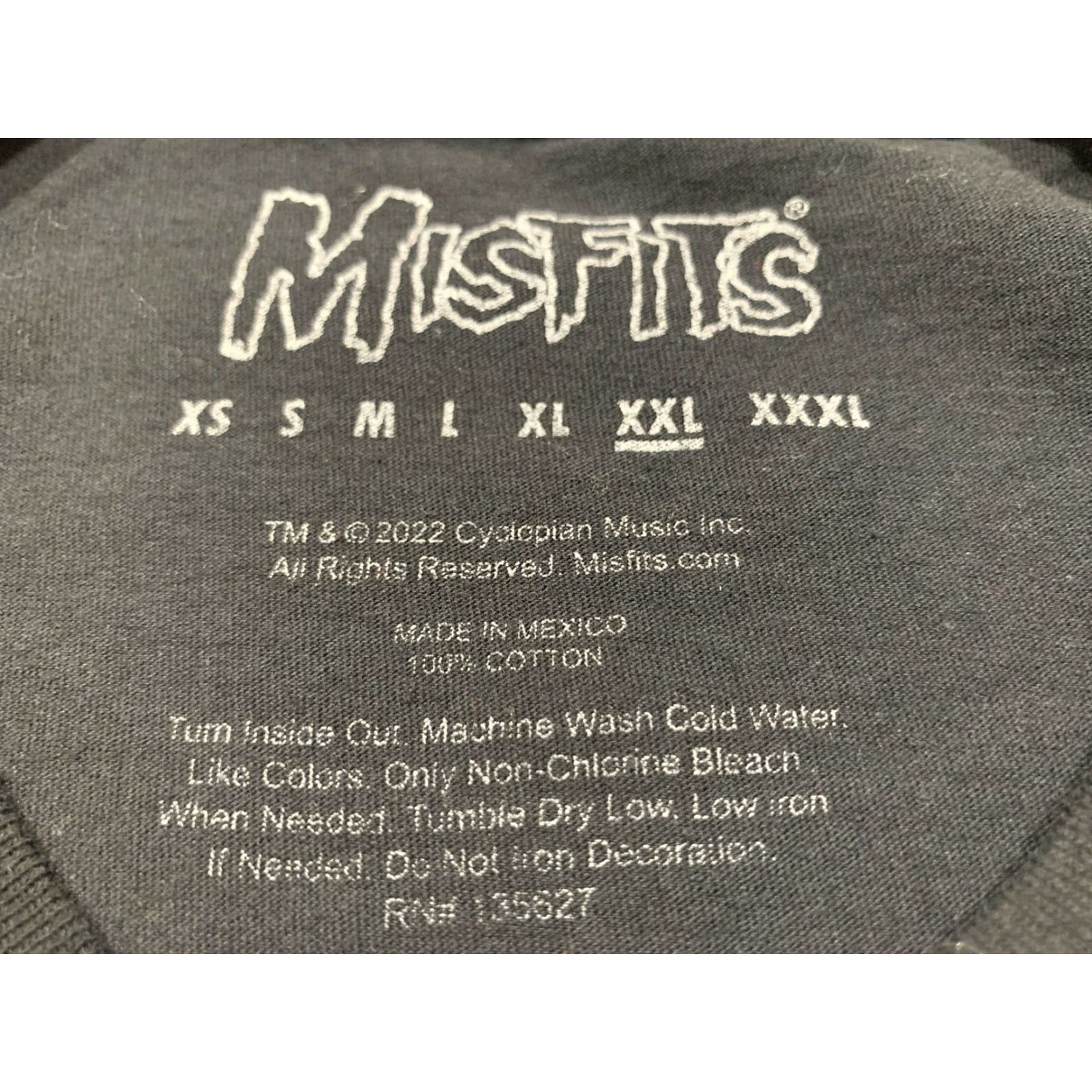 Vintage Misfits T-Shirt Adult 2XL Black Ghost Music 2022 Size US XXL / EU 58 / 5 - 5 Thumbnail