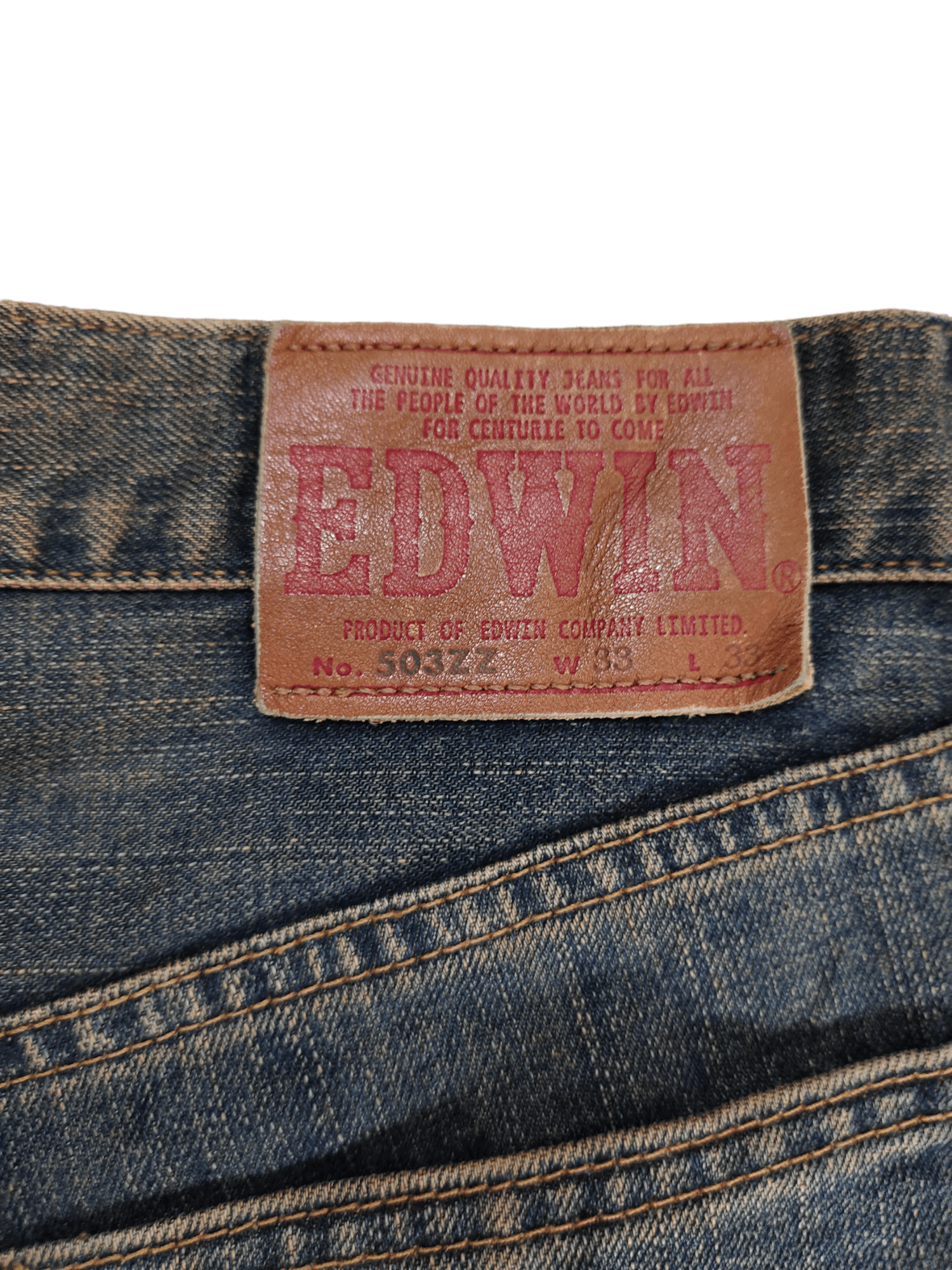 Hysteric Glamour × Undercover 1990s Edwin 503 Regular Rusty Denim Jeans Undercover Style Size US 33 - 16 Thumbnail