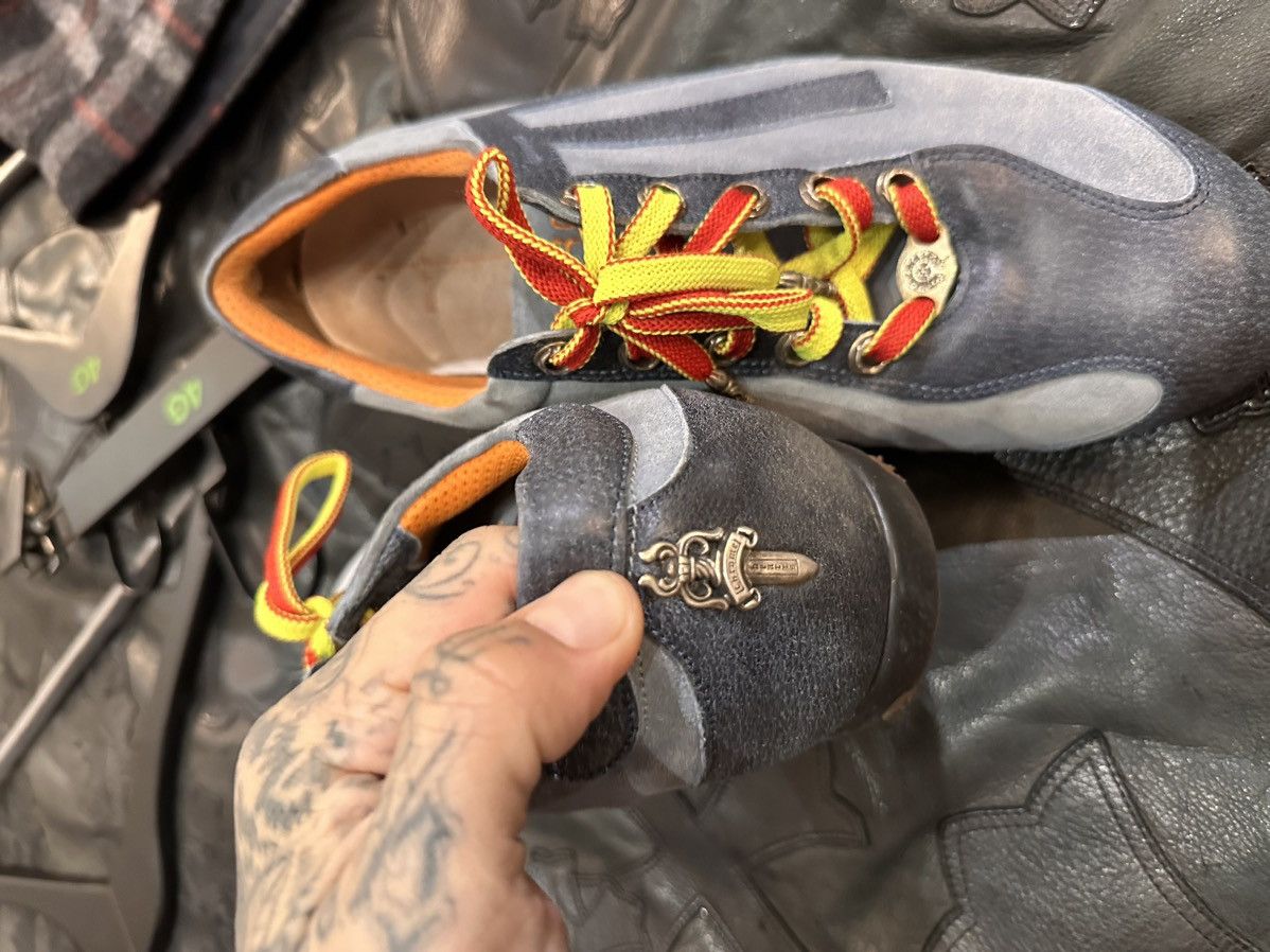 Chrome Hearts CHROME HEARTS 1/1 ETRO LEATHER SNEAKERS Size US 11 / EU 44 - 8 Thumbnail