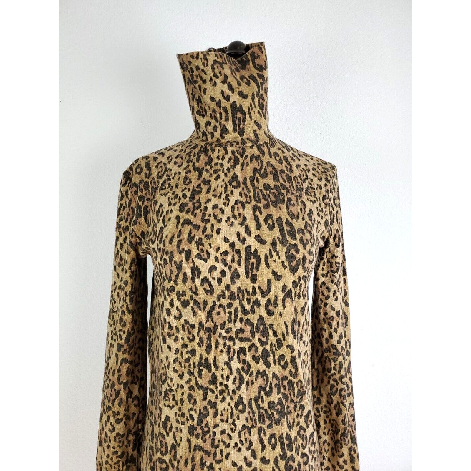 Zara ZARA Sweater Dress Womens Small Animal Print Long Sleeve Size S / US 4 / IT 40 - 7 Thumbnail