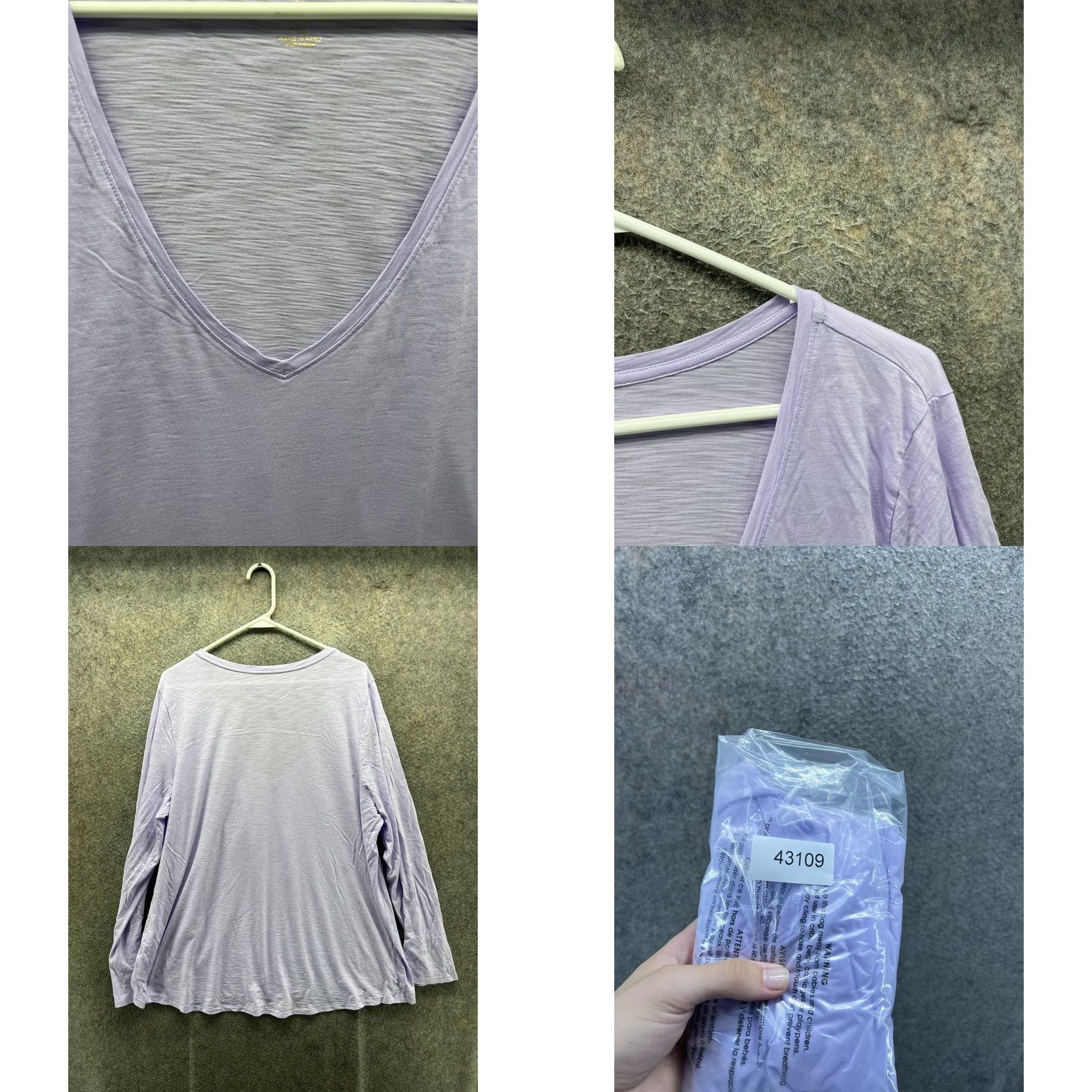 Lilly Pulitzer Lilly Pulitzer Shirt Womens XXL Purple V Neck Long Sleeve Jersey Top Relaxed Fit Size XXL / US 16-18 / IT 52-54 - 8 Thumbnail