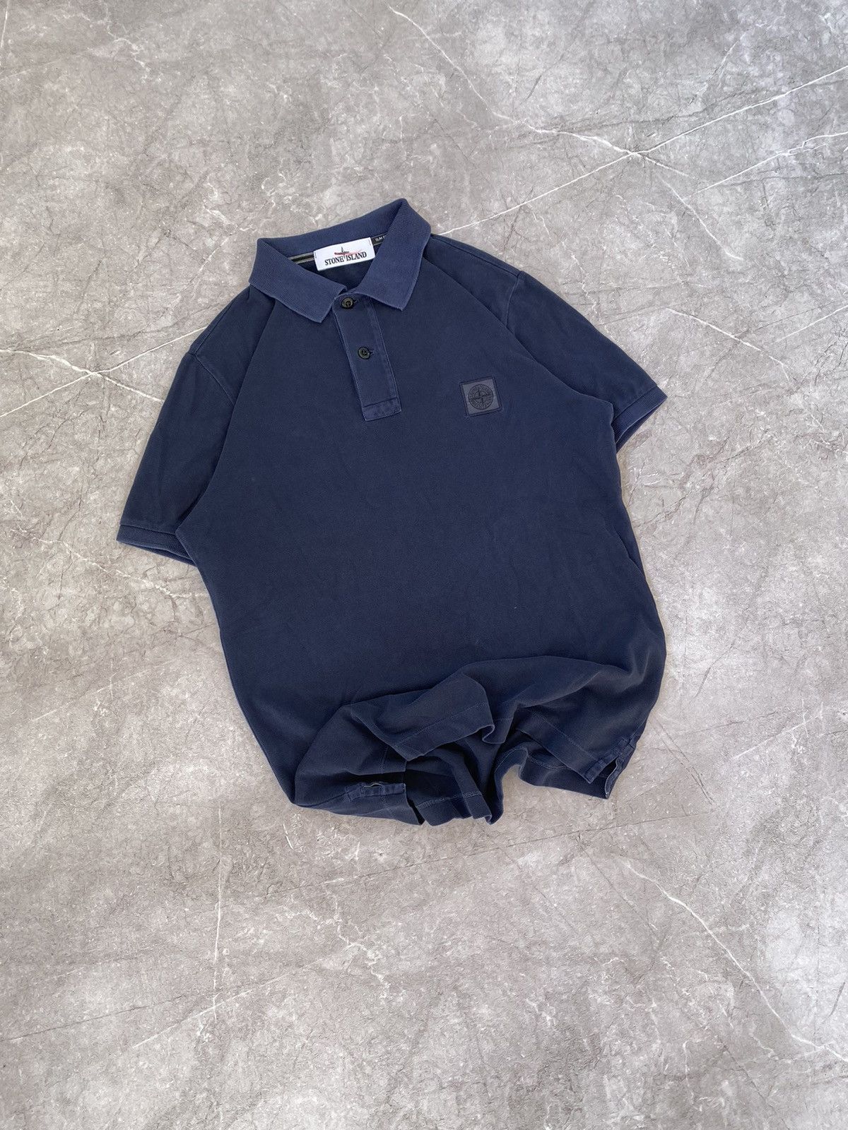 Stone Island Classic Stone Island Polo Shirt Patch Program Slim Fit Y2K Size US S / EU 44-46 / 1 - 1 Thumbnail