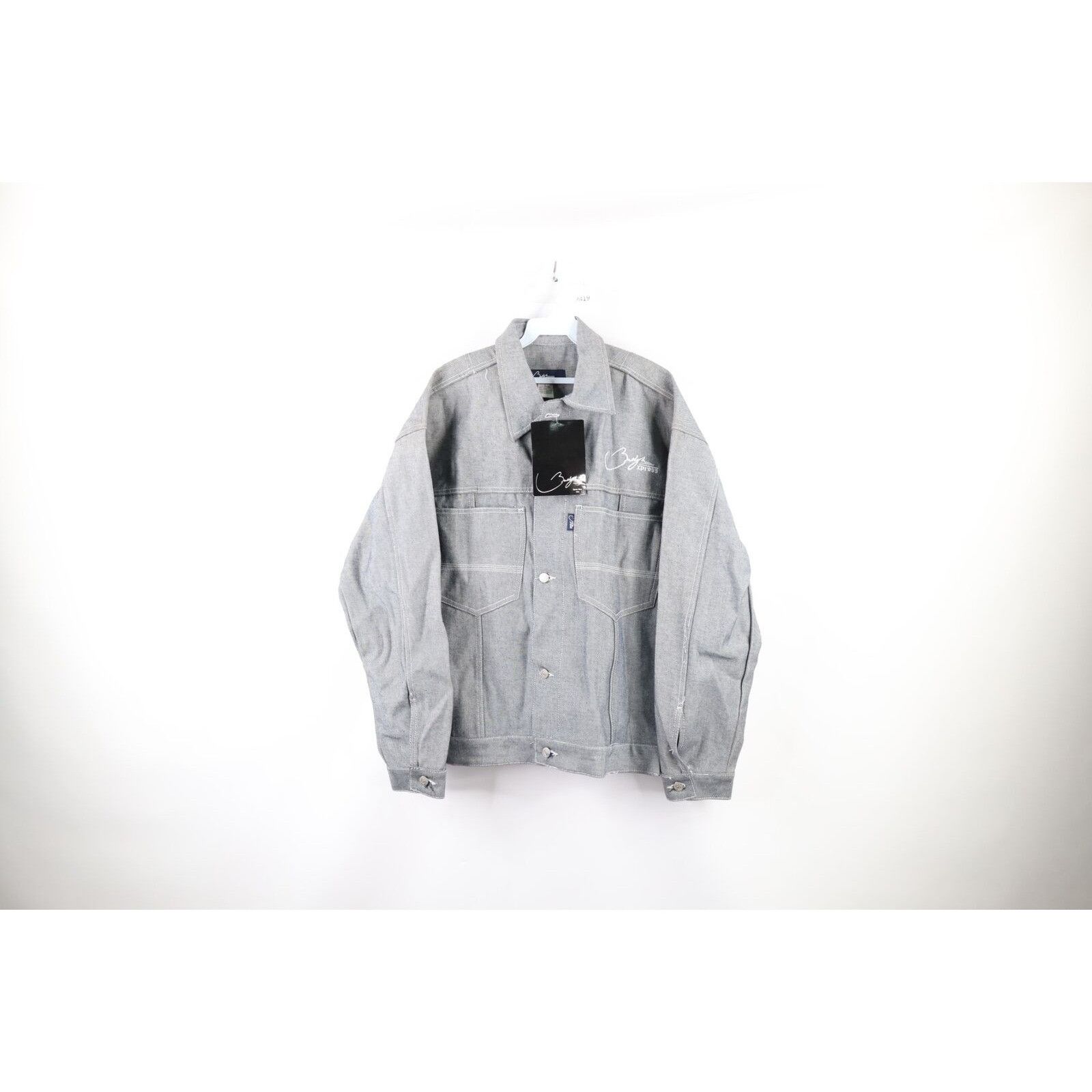 NOS Vintage Streetwear Baggy Hip Hop Denim Trucker Jacket