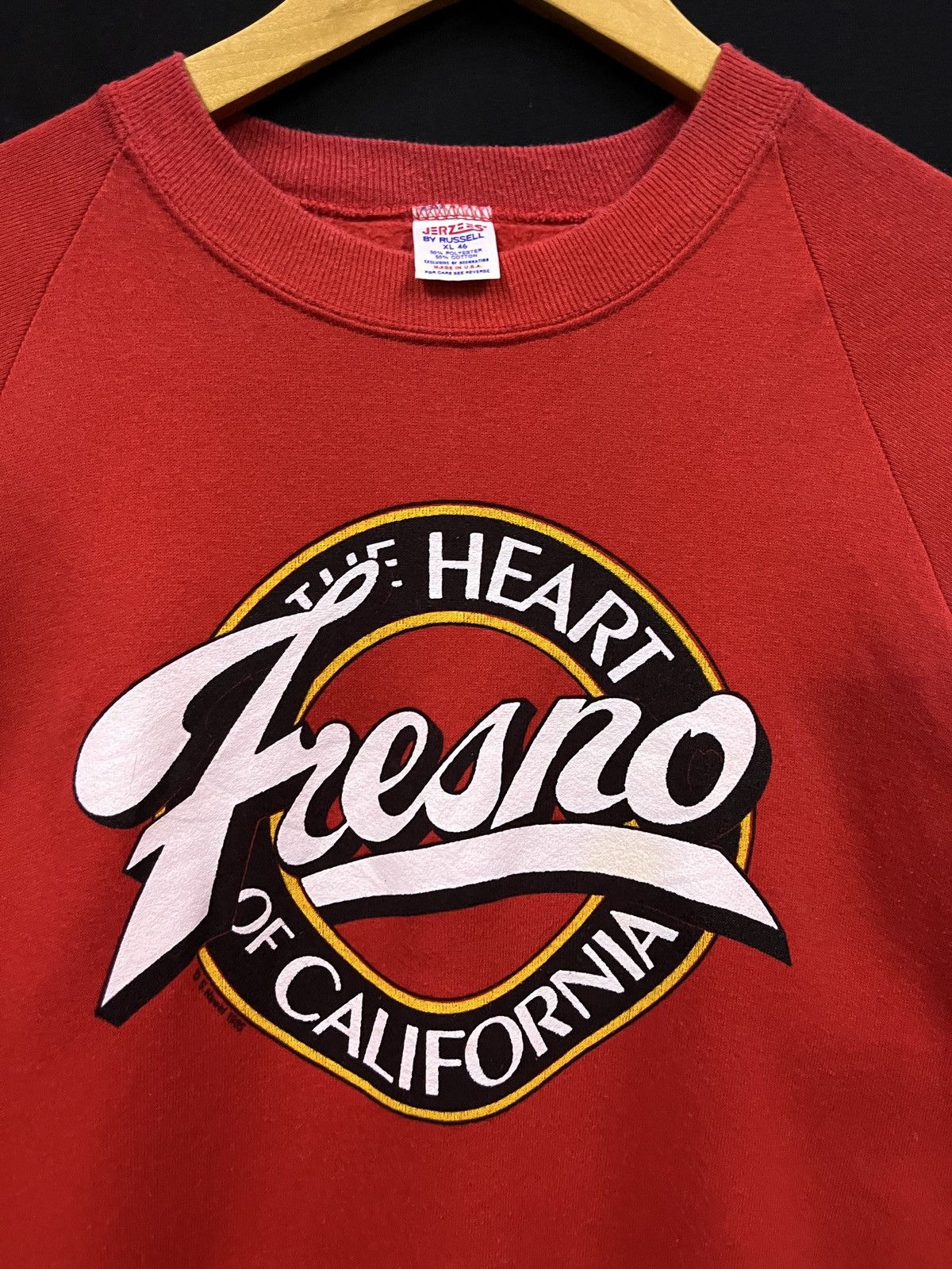 Vintage VINTAGE 80s JERZEES FRESNO THE HEART OF CALIFORNIA 1985 Size US L / EU 52-54 / 3 - 3 Thumbnail