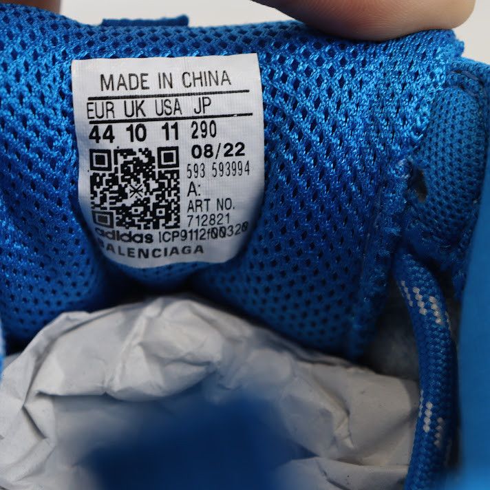 o1rshd1 Triple S Mesh Sneakers in Blue/White Low Top Sneakers