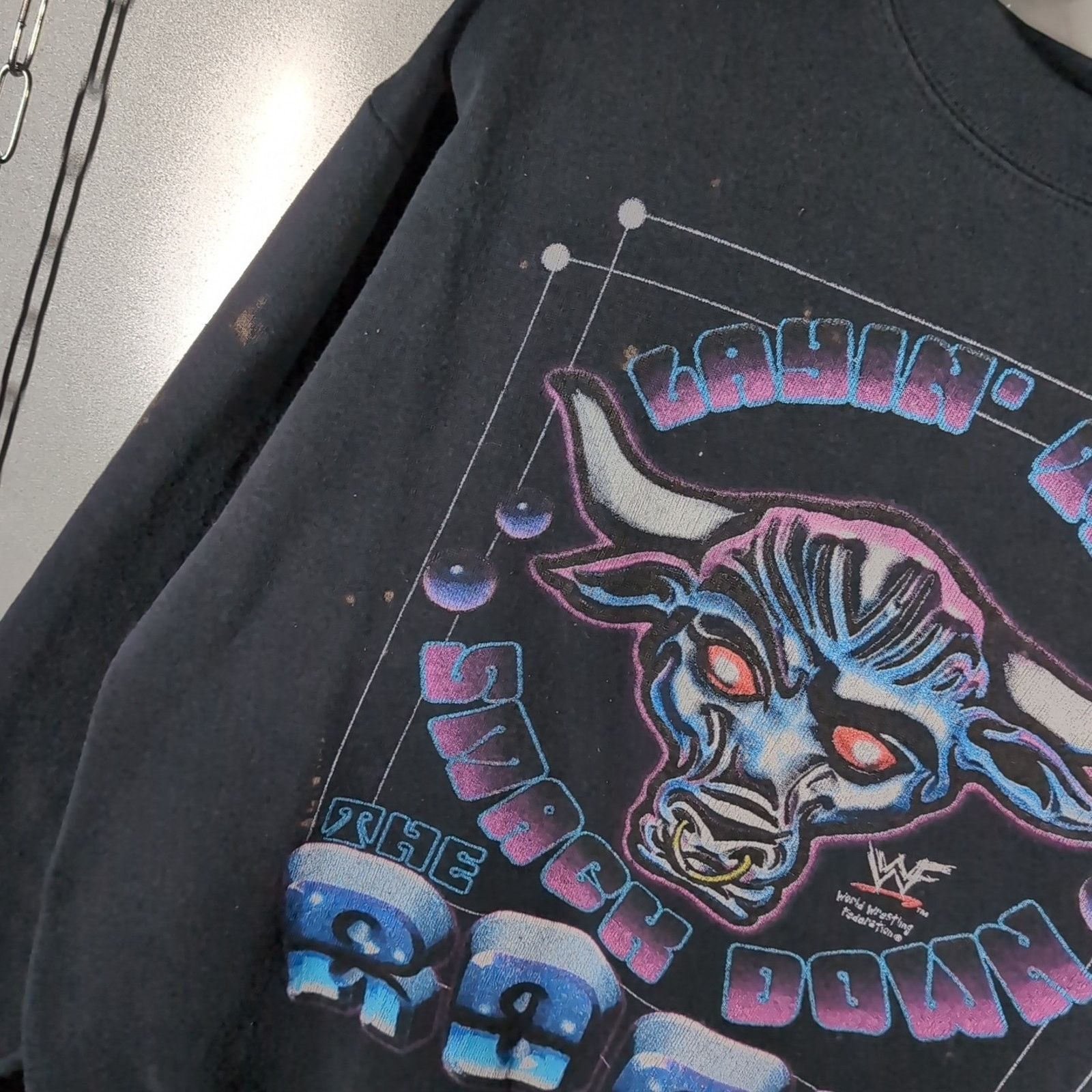 Vintage The Rock WWF Wrestling Vintage Crewneck Sweatshirt Medium Size US L / EU 52-54 / 3 - 4 Thumbnail