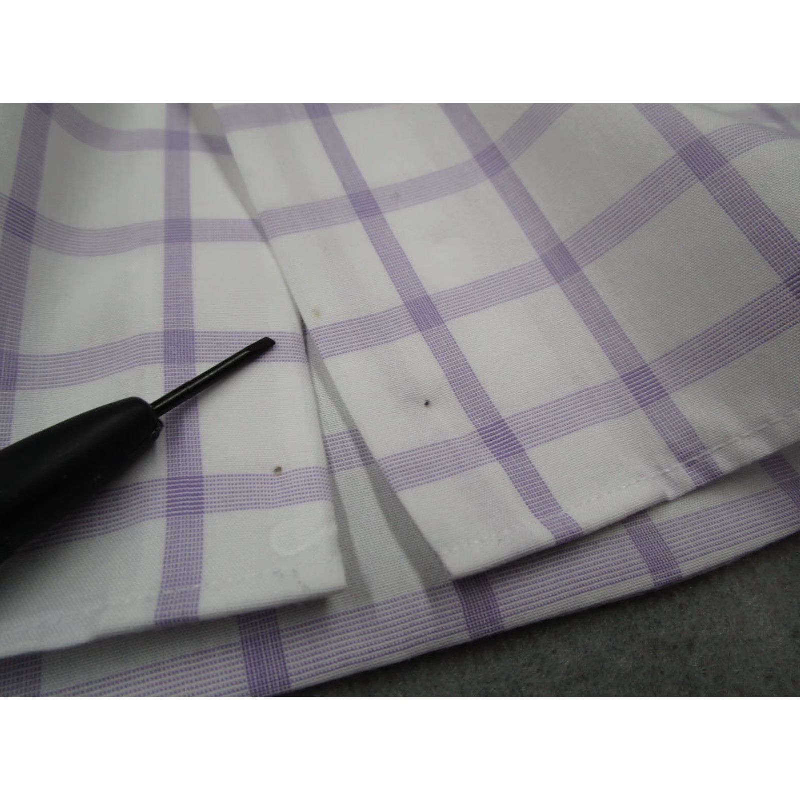 Charles Tyrwhitt Charles Tyrwhitt Dress Shirt Mens 16 35 Purple Slim Fit Non-Iron Button Up Size 34R - 4 Thumbnail