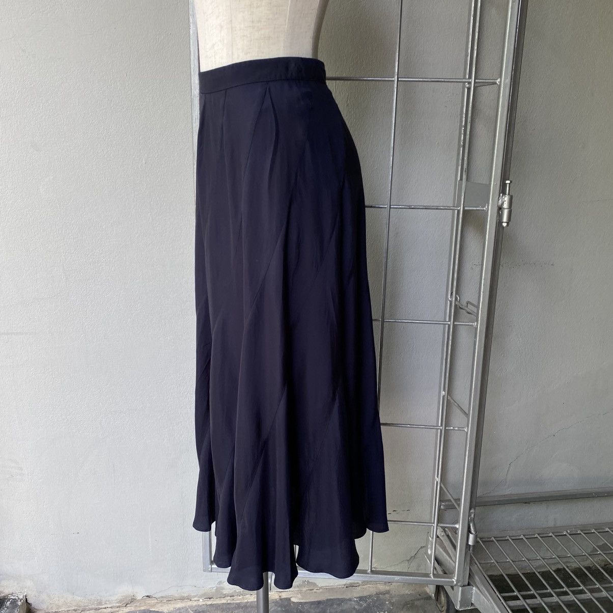 Comme des Garcons Comme des Garcons Navy-Black Silk Flare Skirt Size 25" / US 0 / IT 36 - 5 Thumbnail