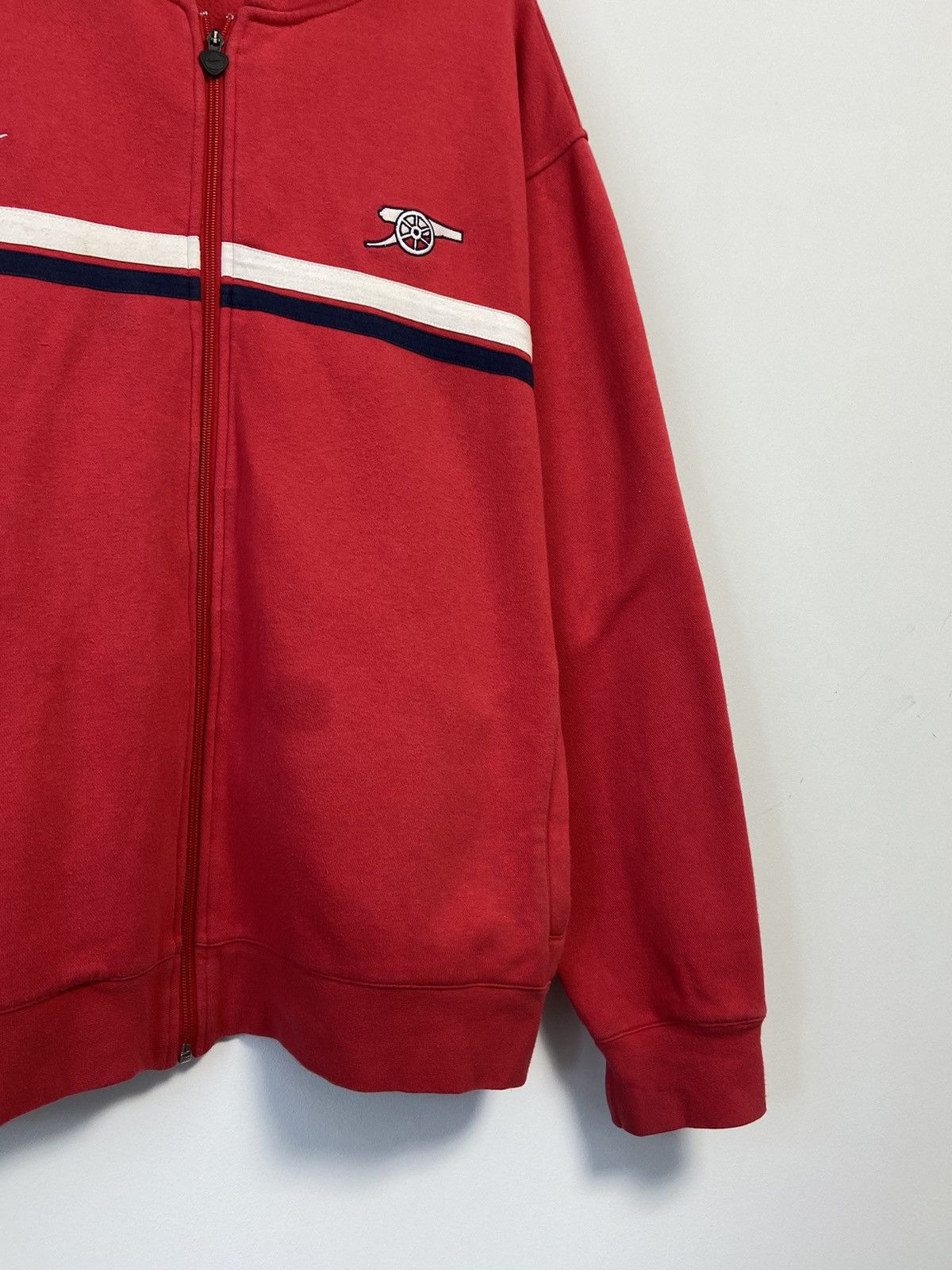 Vintage Nike Vintage Zip Hoodie Y2K style logo arsenal 90’s Size US XXL / EU 58 / 5 - 3 Thumbnail