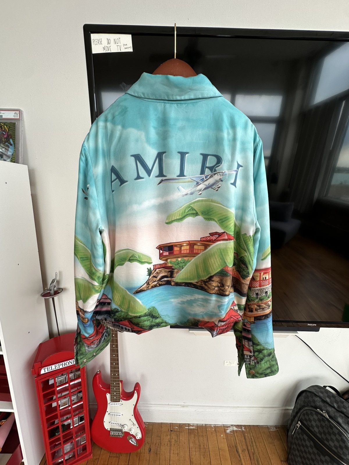 Amiri Amiri St. Barthelemy Silk Jacket Size US L / EU 52-54 / 3 - 4 Thumbnail