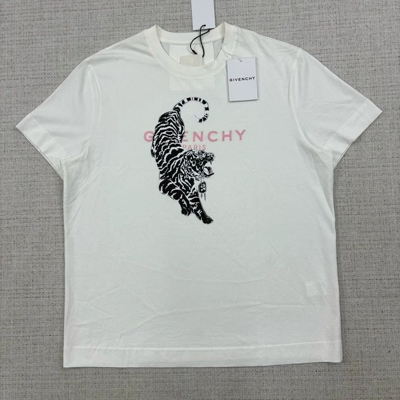 Givenchy Givenchy Tiger head embroidery logo round neck short-sleeve Size US M / EU 48-50 / 2 - 1 Thumbnail