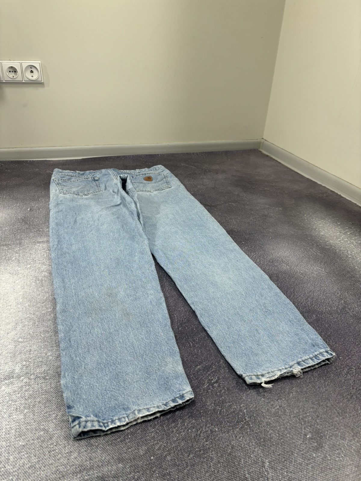 Carhartt Vintage Carhartt Relaxed Fit Faded Light Blue Denim Jeans Size US 36 / EU 52 - 4 Thumbnail