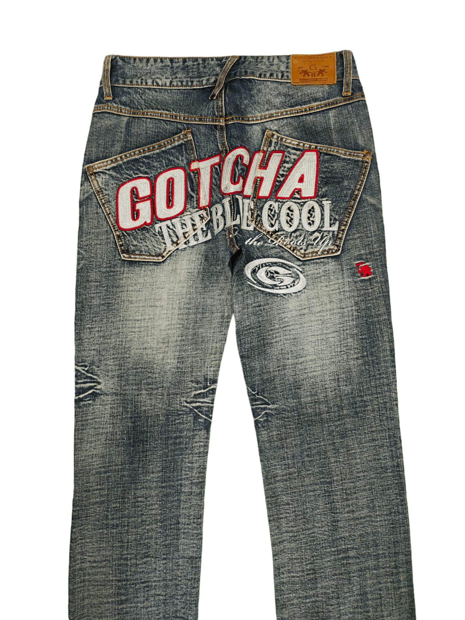 Gotcha Gotcha Clawmark Embroidered Denim jeans Undercovers Style Size US 32 / EU 48 - 2 Thumbnail