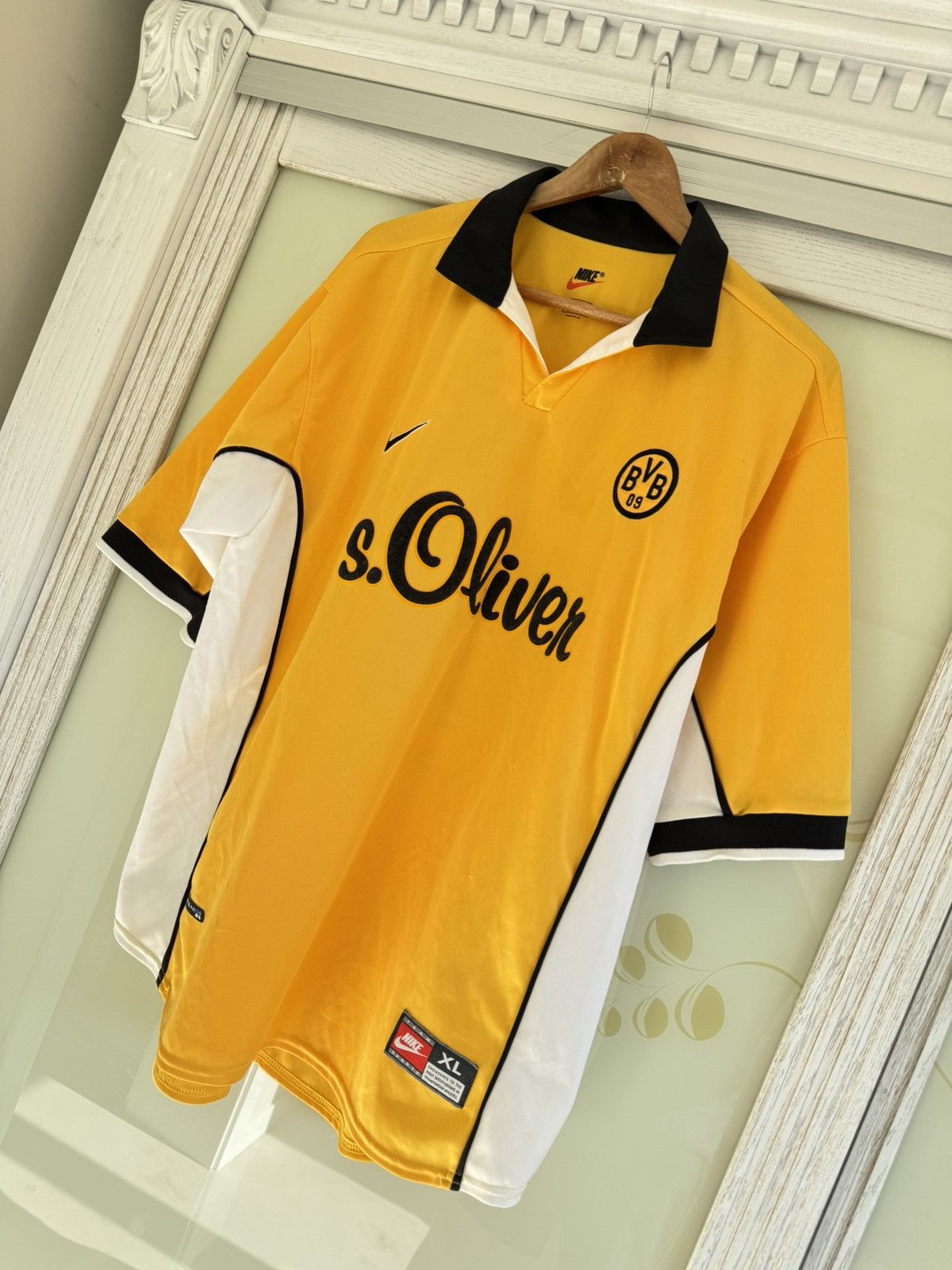 Nike Hassler 20 Borussia Dortmund 1998-1999 Vintage Socce Jersey Size US XL / EU 56 / 4 - 5 Thumbnail