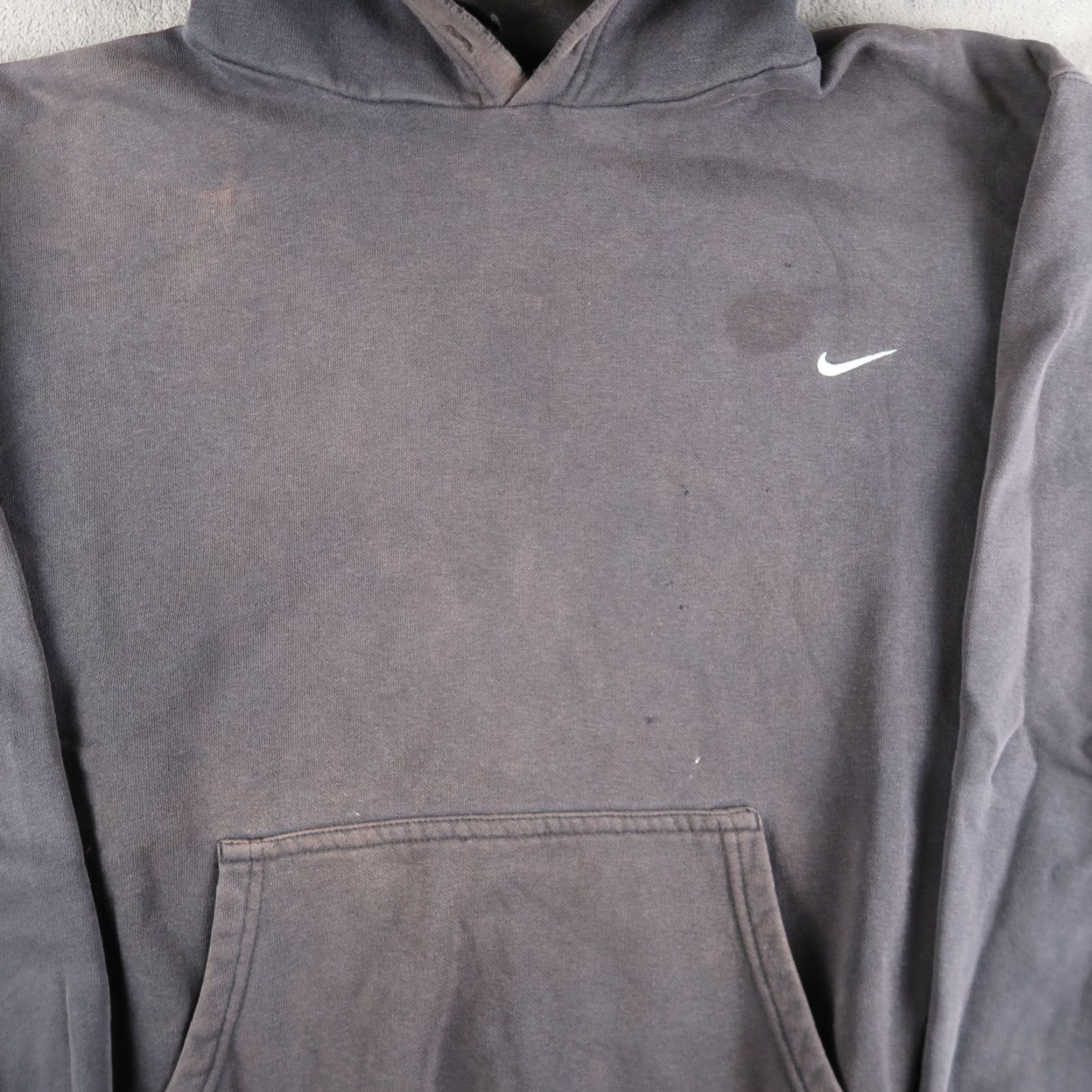 Nike VINTAGE Nike Hoodie Mini Swoosh Faded Blue L Large Pullover Mens Size US L / EU 52-54 / 3 - 4 Thumbnail