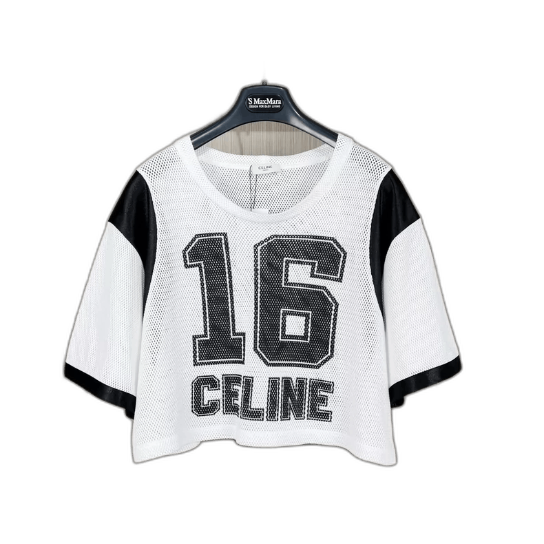 Celine Celine Number 16 Mesh Crop Top Size XS / US 0-2 / IT 36-38 - 1 Thumbnail