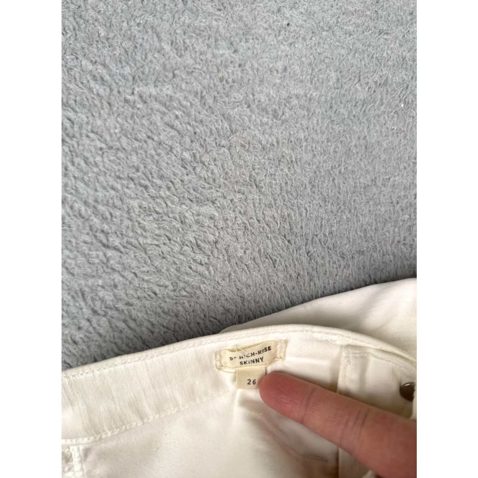 Madewell Madewell Jeans Womens 26x28 White 9 Inch High Rise Skinny Stretch Denim Pants Size 26" / US 2 / IT 38 - 7 Thumbnail