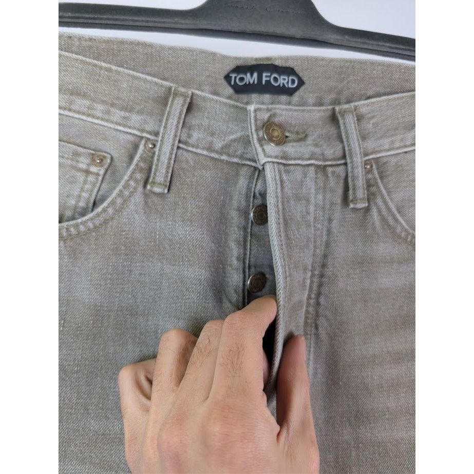 Tom Ford o1rshd1 Denim Jeans in Khaki Size US 30 / EU 46 - 8 Thumbnail