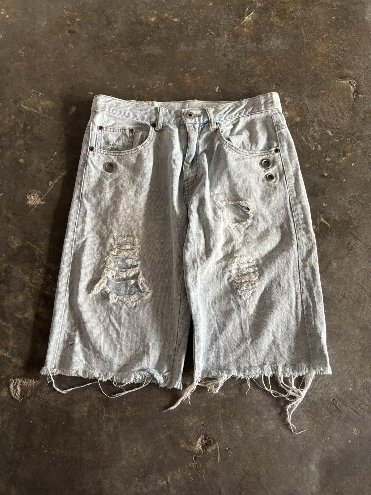Gotcha SICK Y2K GOTCHA JORTS SHORT JEANS DOPE DESIGN Size US 30 / EU 46 - 2 Thumbnail