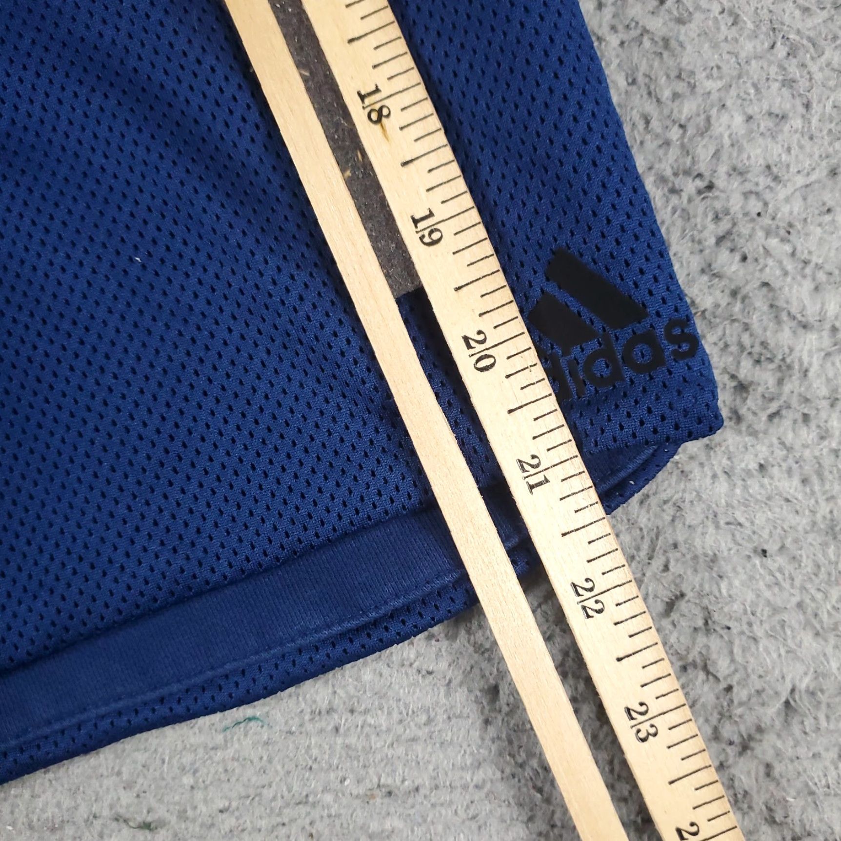 Adidas Adidas Blue Sweat Shorts Mens Large Activewear Running Jogging Track Gym Size US 33 - 5 Thumbnail