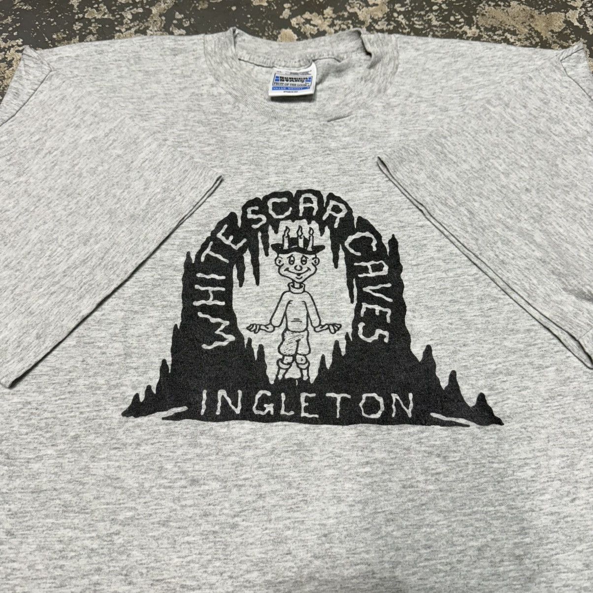 Other Vintage White Scar Caves Ingleton Gnome Graphic Tshirt Size US XL / EU 56 / 4 - 3 Thumbnail