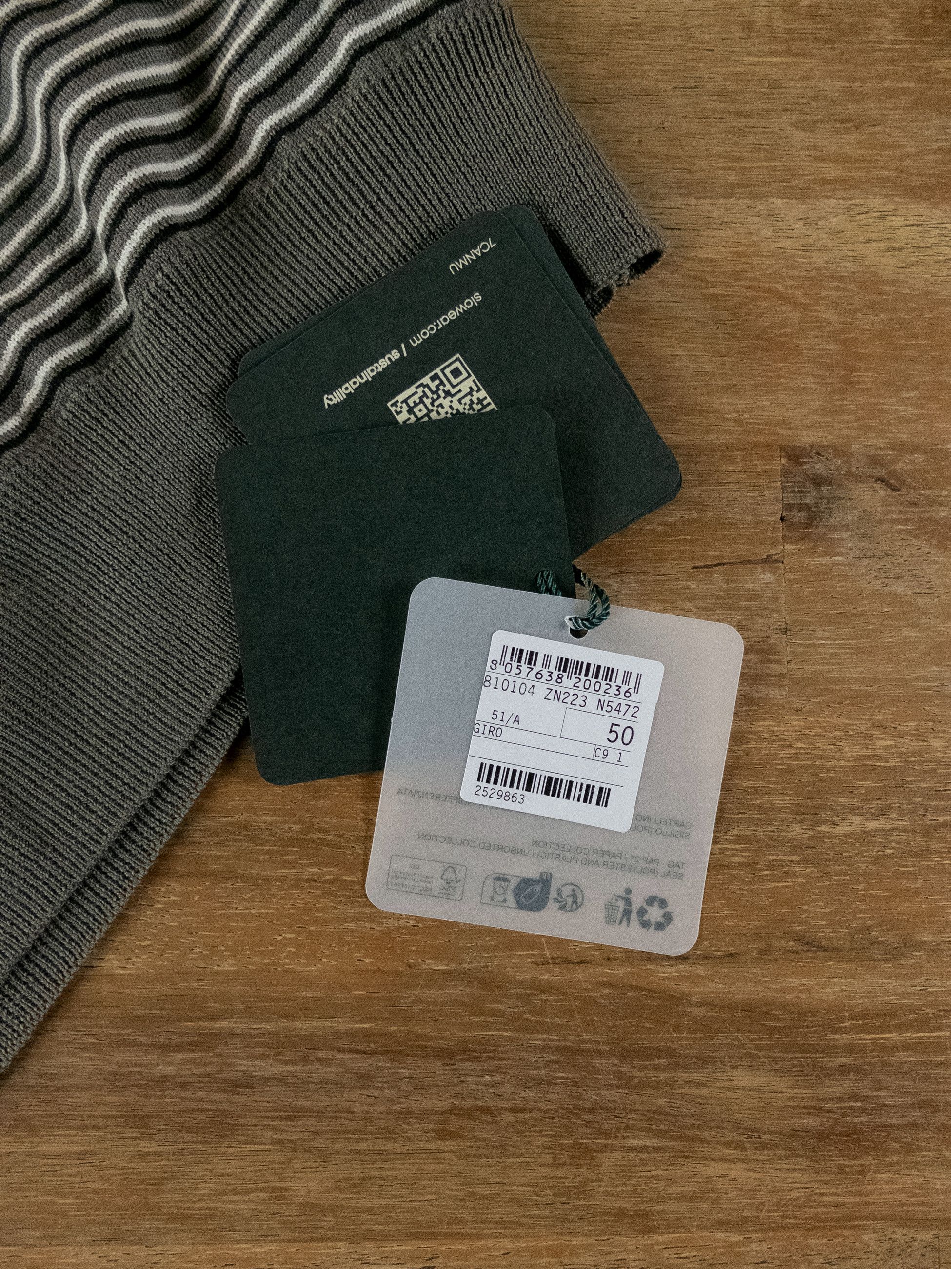 Zanone ZANONE green & gray striped wool sweater Large / 50 IT q Size US L / EU 52-54 / 3 - 5 Thumbnail