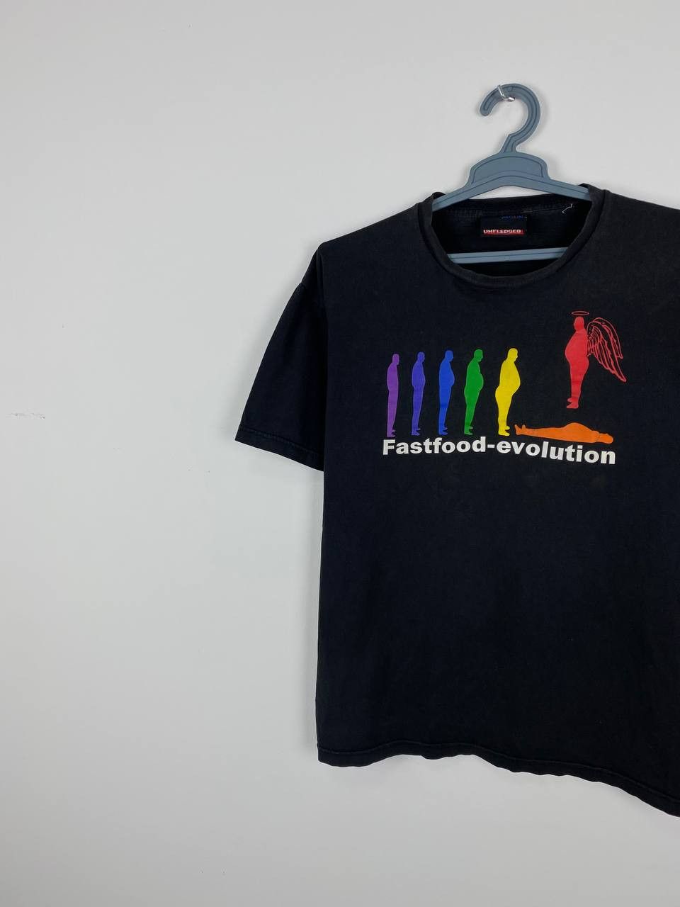 Vintage Unfledged Fastfood Evolution Vintage Faded T-Shirt Size US L / EU 52-54 / 3 - 3 Thumbnail