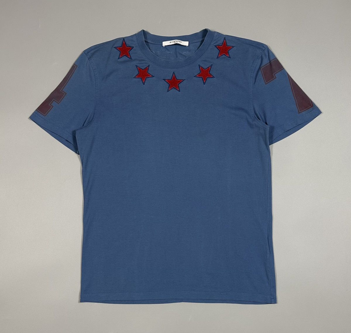 Givenchy Star Neckline 47 T-Shirt Blue