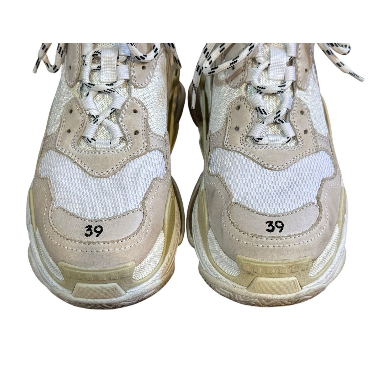 Balenciaga BALENCIAGA Triple S Chunky Platform Sneakers White Sz 39 8.5 Size US 8.5 / IT 38.5 - 5 Thumbnail