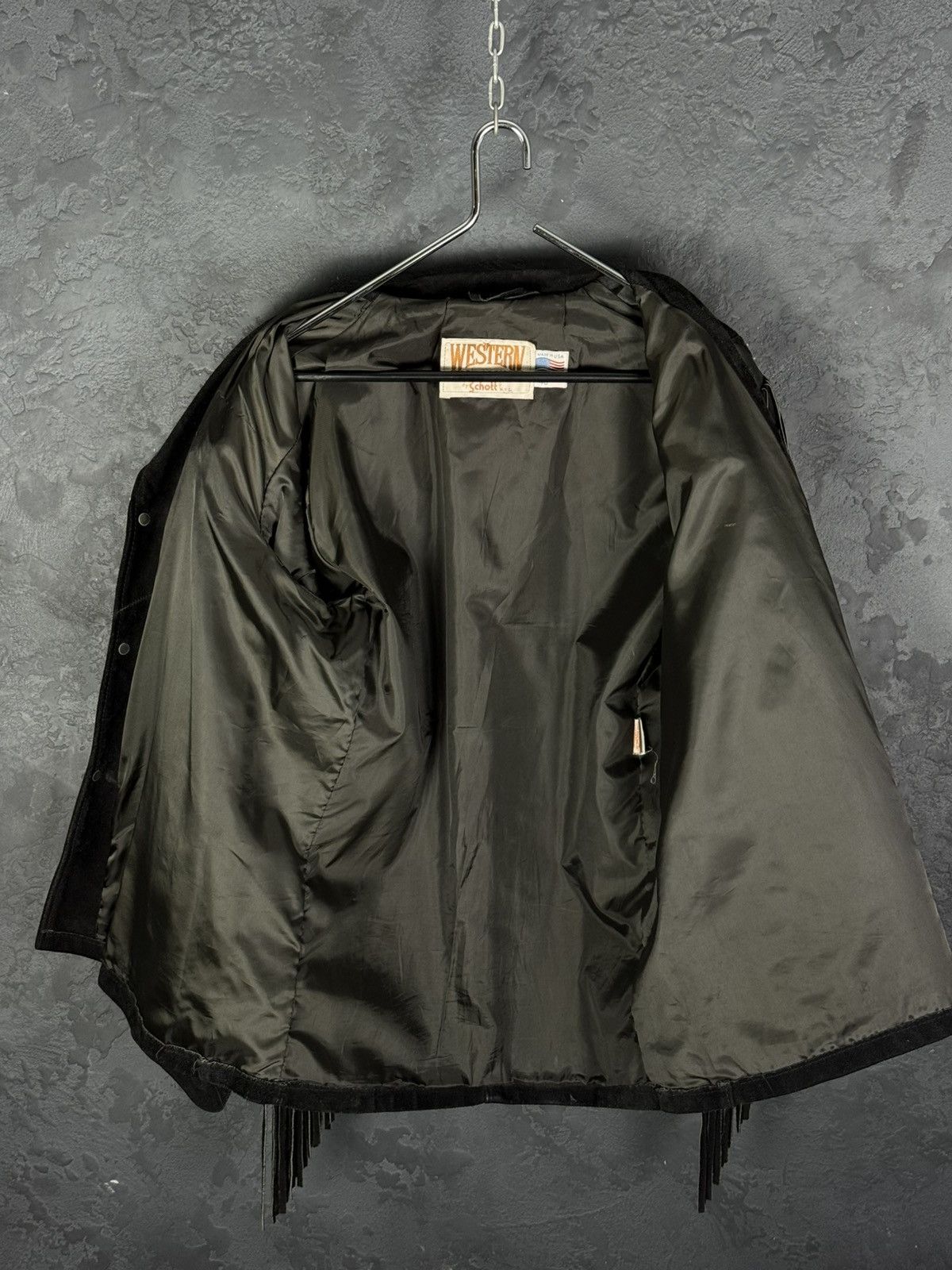 Schott Rare Schott NYC Western Vintage Genuine Suede Leather Jacket Size US L / EU 52-54 / 3 - 13 Thumbnail