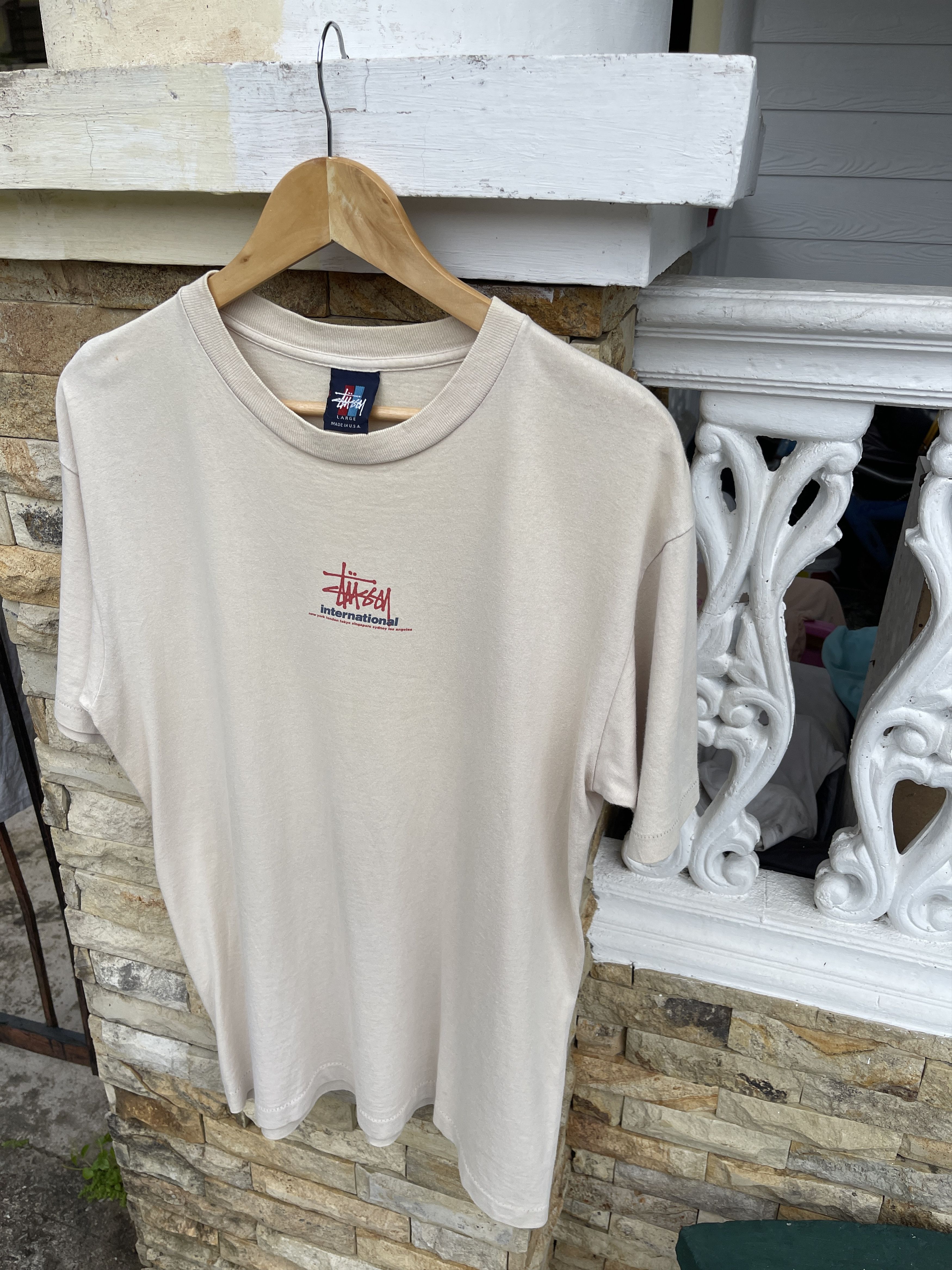 Stussy Rare🔥Vintage 90s Stussy Center Logo Tee Size US M / EU 48-50 / 2 - 3 Thumbnail