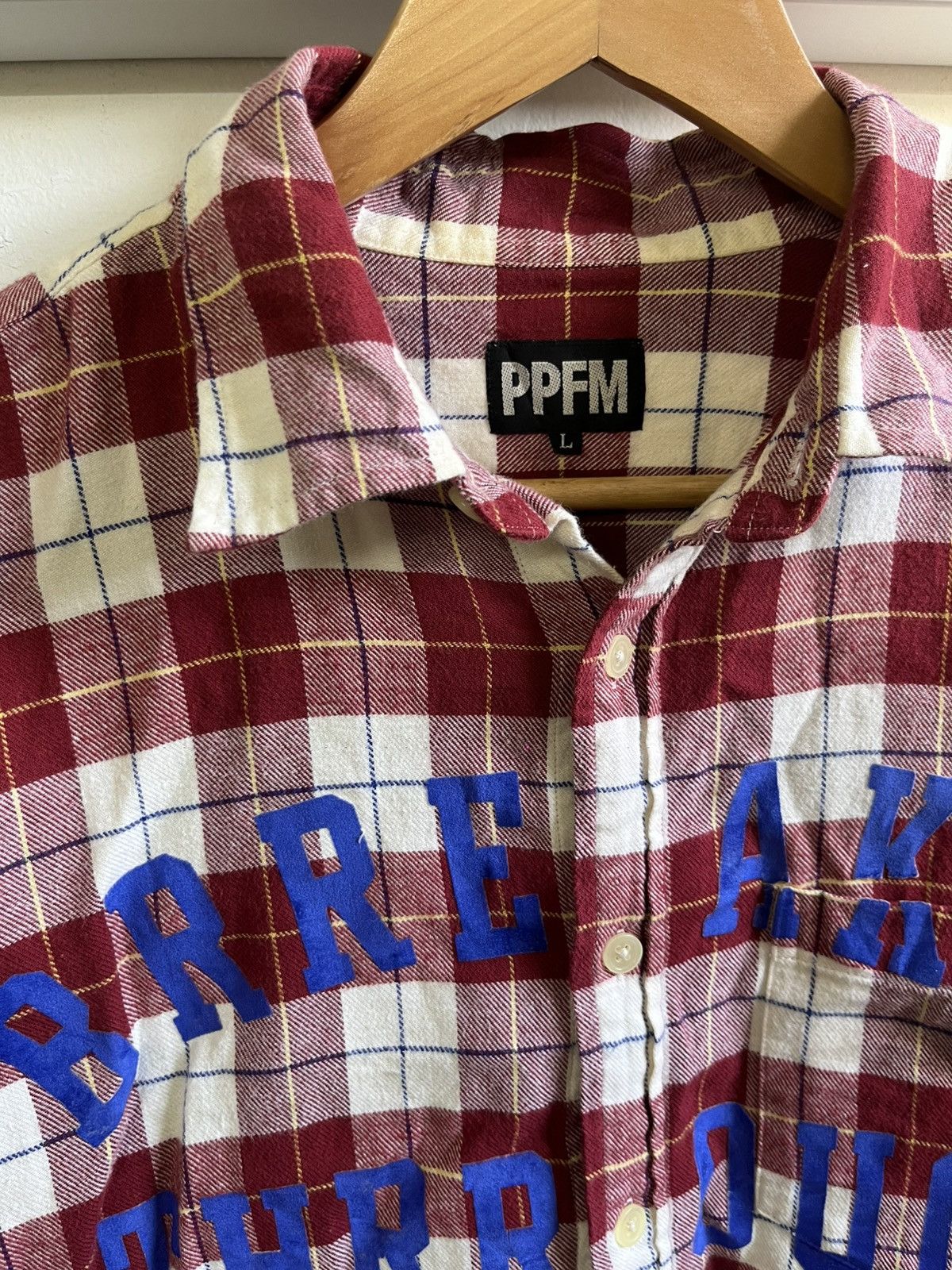 PPFM Vintage PPFM Poem Plaid Shirt Size US L / EU 52-54 / 3 - 3 Thumbnail