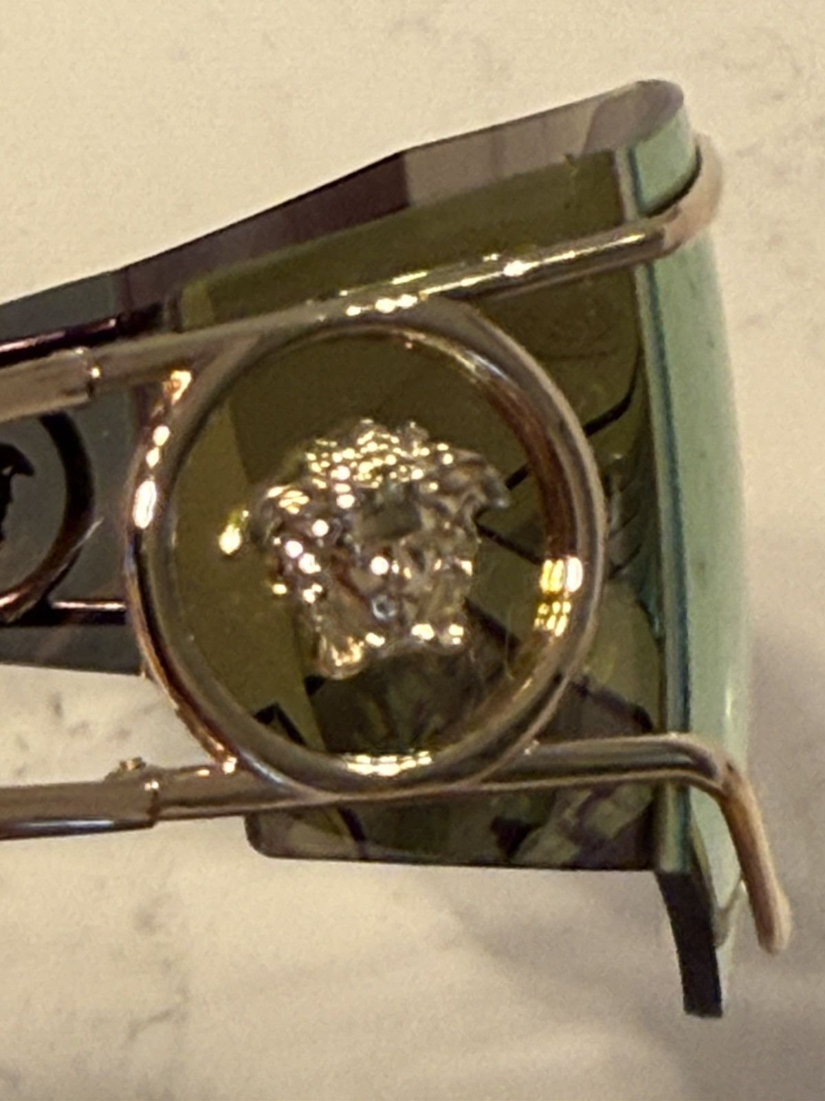 Versace Versace Gold Mirrored Sunglasses Size ONE SIZE - 2 Thumbnail