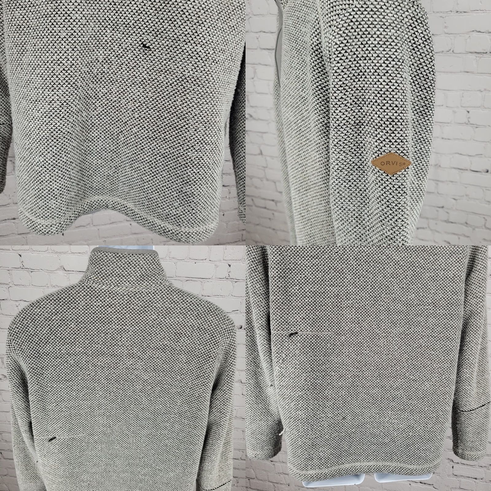 Orvis Orvis Grey Classic Collection Sherpa Lined 1/4 Zip Pullover Jacket Size M Men Medium Size US M / EU 48-50 / 2 - 9 Thumbnail