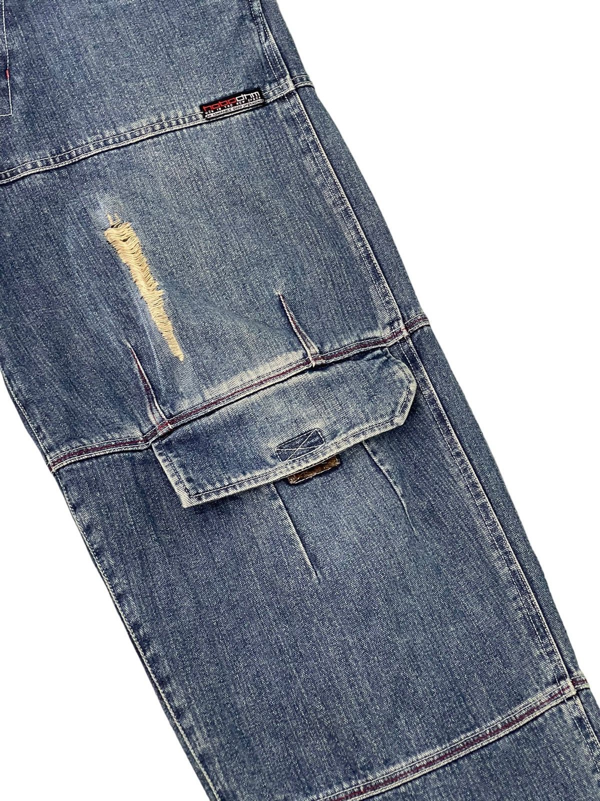 Japanese Brand Baggy Jeans Hobo Distress Wide Denim Skateboards 6🟦4 Size US 29 - 7 Thumbnail