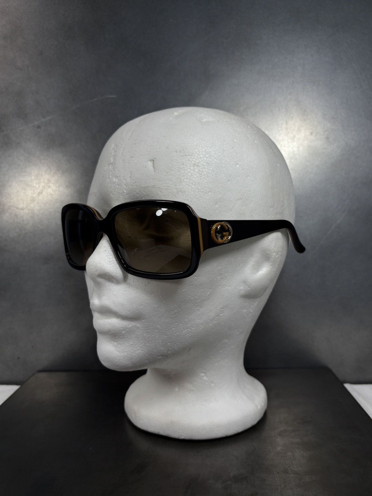 Gucci Gucci Sunglasses Overiszed Rectangular Italy GG 3159/S Size ONE SIZE - 4 Thumbnail