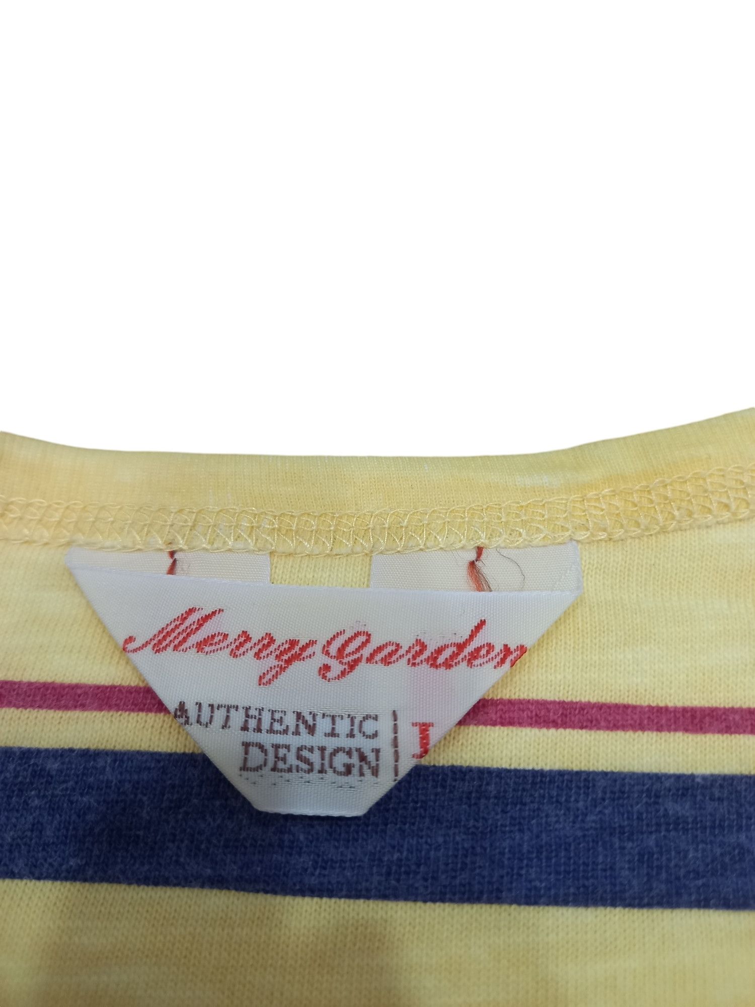 Japanese Brand Merry Garden Japanese Brand Retro Stripe Tee Size US L / EU 52-54 / 3 - 4 Thumbnail