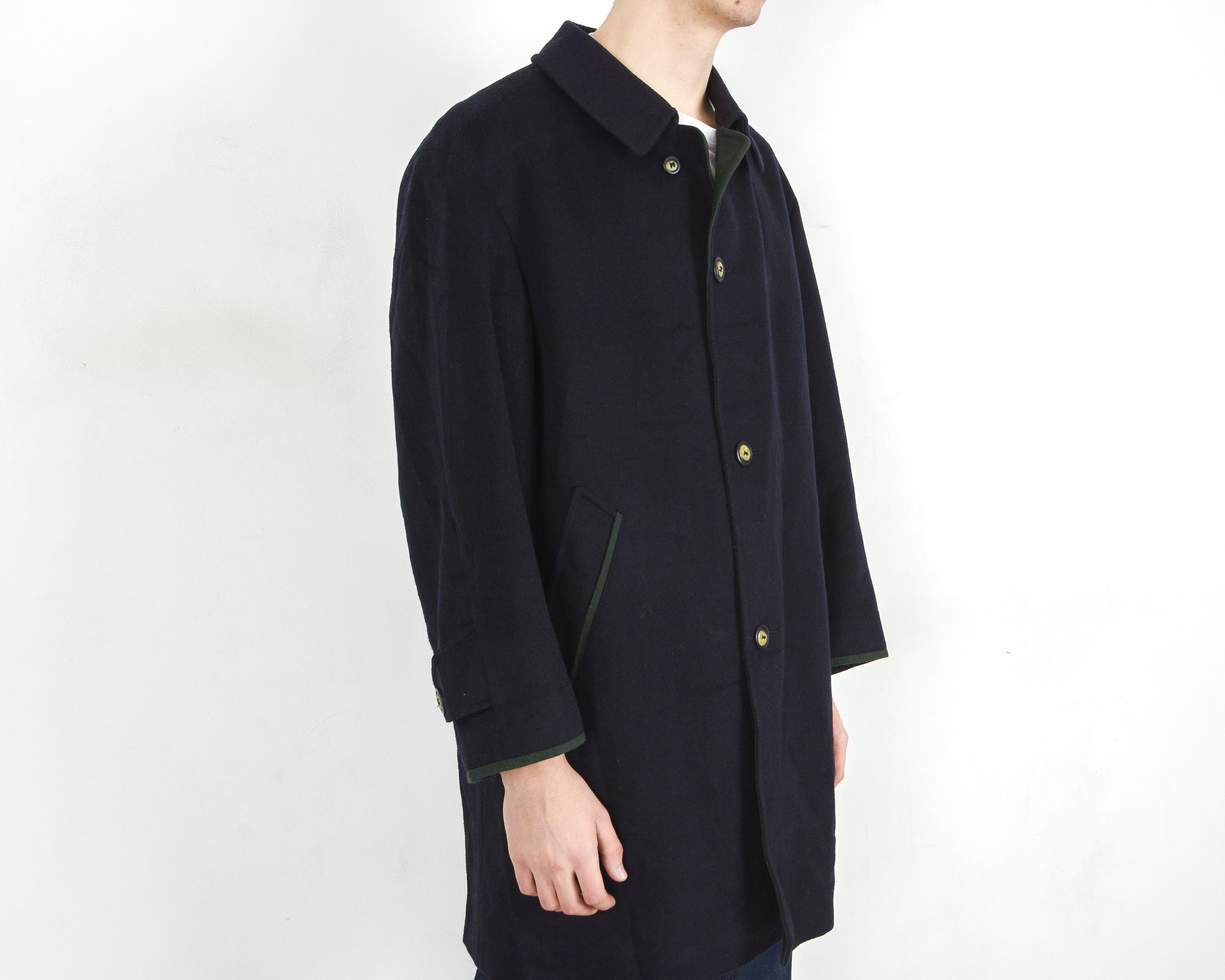 Bugatti Pischl Loden Tyroler 90s Men XL Wool Coat Jacket Pea tracht Size US XL / EU 56 / 4 - 4 Thumbnail