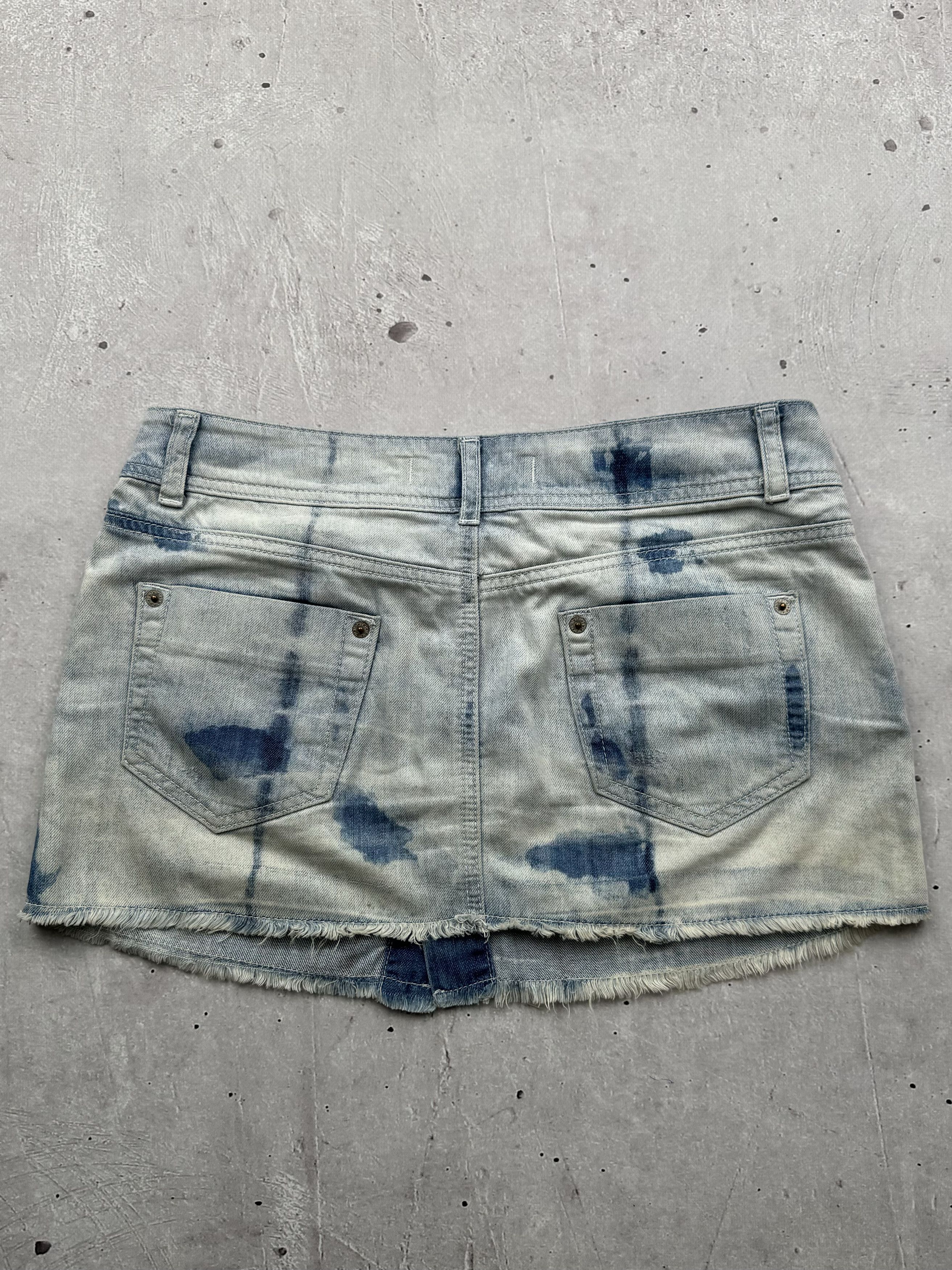 Japanese Brand × Vintage Vintage Jeans Mini Skirt Size 26" / US 2 / IT 38 - 5 Thumbnail