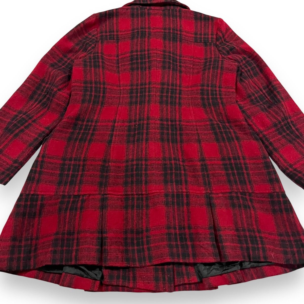 If Six Was Nine × Japanese Brand × Le Grande Bleu (L.G.B.) 🇯🇵 JAPANESE BRAND TARTAN WOOL PEACOAT Size L / US 10 / IT 46 - 16 Thumbnail