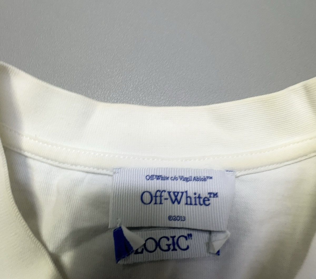 Off-White Off-White Logic White T-Shirt Size US L / EU 52-54 / 3 - 4 Thumbnail