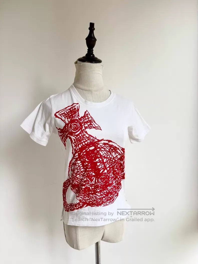 Vivienne Westwood Vivienne Westwood White Saturn Graffiti Short Sleeve Size M / US 6-8 / IT 42-44 - 2 Thumbnail