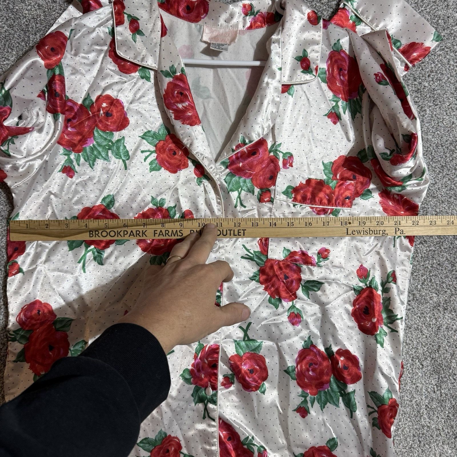 Other Vintage 90s Night Gown M Floral Romantic Feminine Coquette Size ONE SIZE - 3 Thumbnail