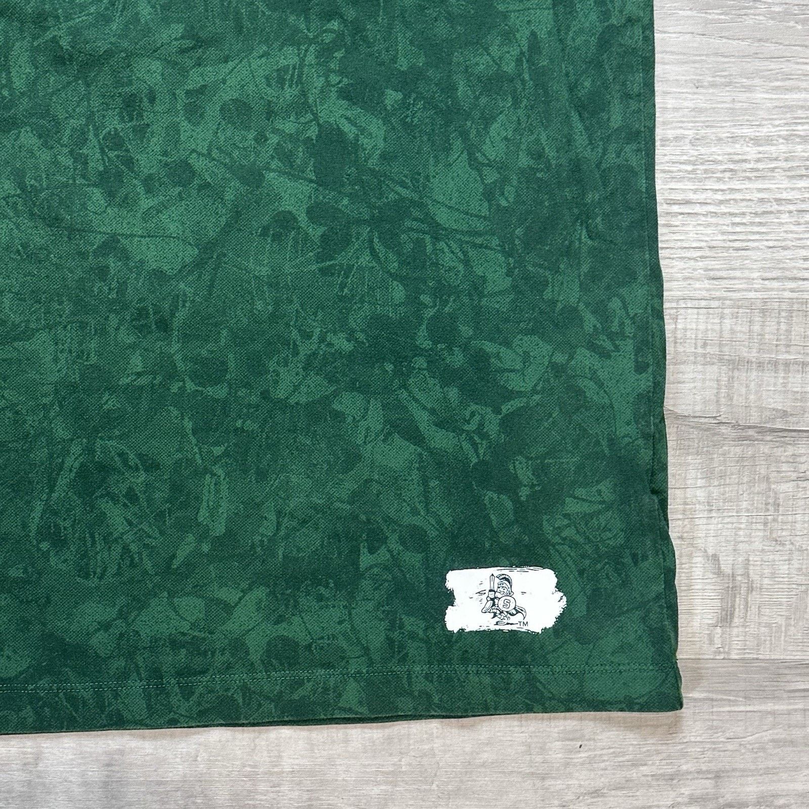 Nike Michigan State Spartans Shirt Mens L Green Camo Nike Sparty Size US L / EU 52-54 / 3 - 3 Thumbnail