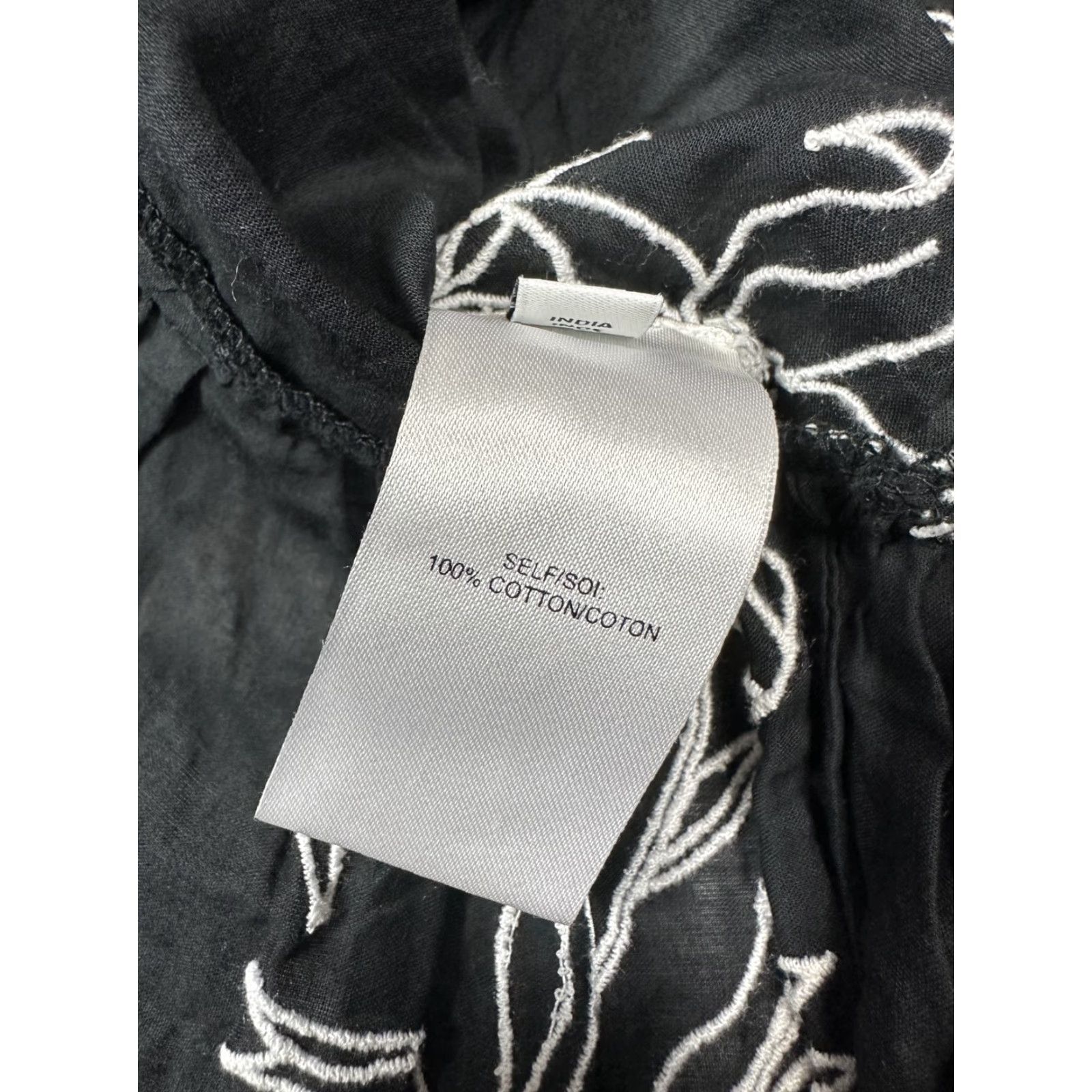 Tanya Taylor Tanya Taylor Swim Mini Lina Dress Black Floral Embroidery Sheer Sundress Sz M Women Sleeveless Cotton Short Regular XS? Not applicable Size M / US 6-8 / IT 42-44 - 6 Thumbnail